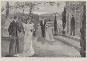 Brother Officers, at the Garrick Theatre, the Terrace Scene by Henry Charles Seppings Wright